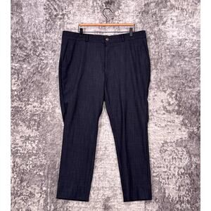 State & Liberty Pants 38 x 26 Mens Athletic Fit Stretch Suit Dress Trouser Blue